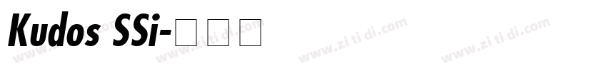Kudos SSi字体转换